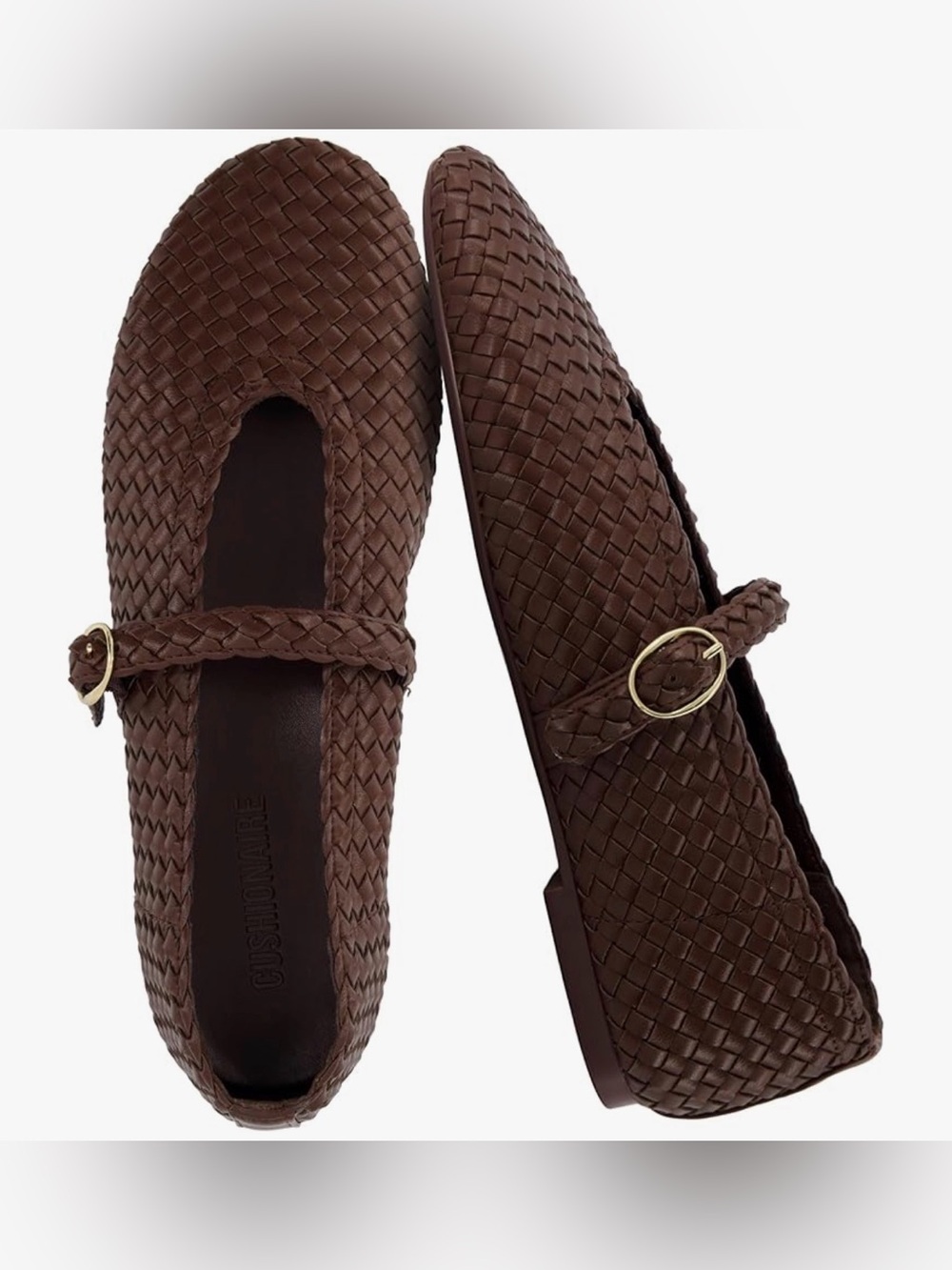 CUSHIONAIRE “Bistro” woven Mary Jane flats Women’s size 6.5